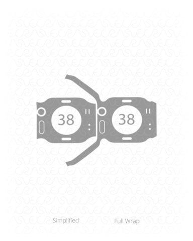 Apple Watch 38 Series 3 Vinyl Skin Vector Cut File Template 2017