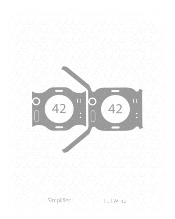 Apple Watch 42 Series 3 Vinyl Skin Vector Cut File Template 2017