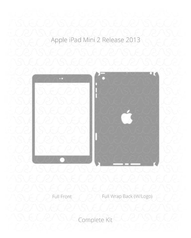 Apple iPad Mini 2 Vinyl Skin Vector Cut File Template 2013