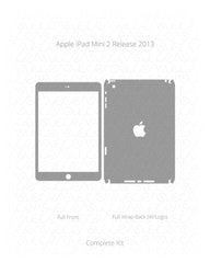 Apple iPad Mini 2 Vinyl Skin Vector Cut File Template 2013