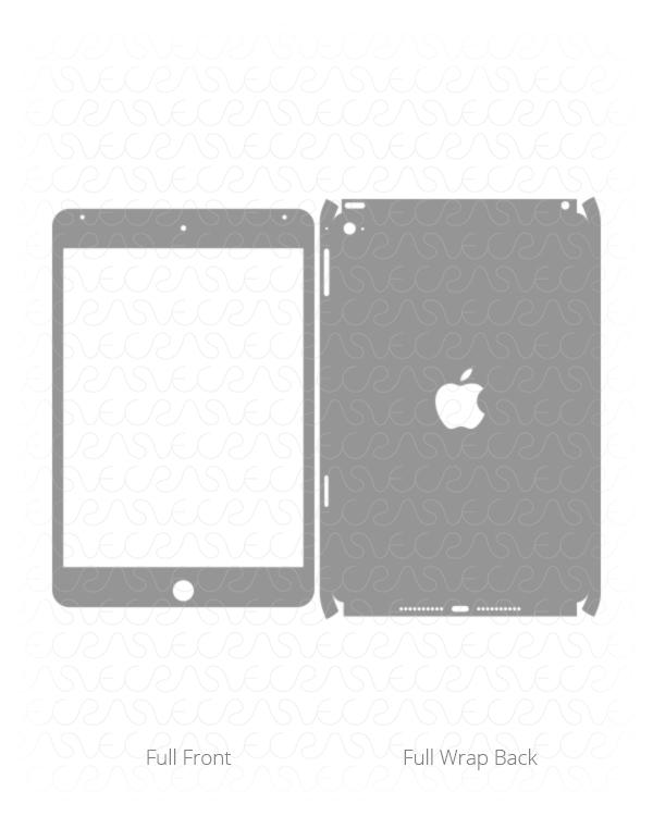 Apple iPad Mini 4 Full Wrap Vinyl Skin Vector Cut File Template 2015