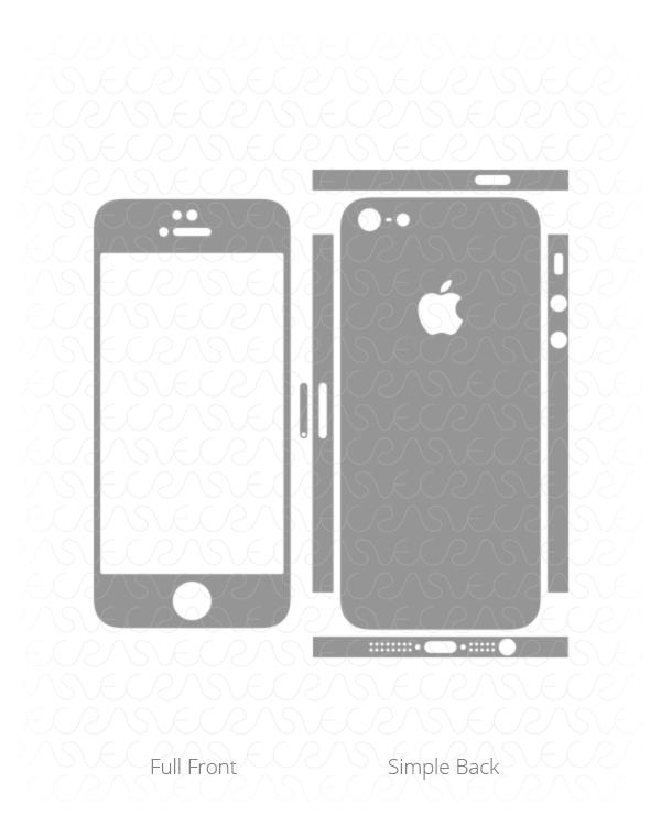 Apple iPhone 5 Vinyl Skin Cut File Template 2012