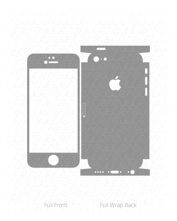 Apple iPhone 5c Vinyl Skin Cut File Template 2013