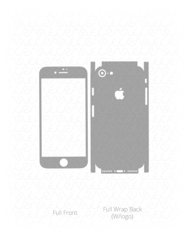 Apple iPhone 7 Skin/Decal Cut file Ai/CDR Template