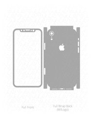 Apple iPhone XR Vinyl Skin Vector Cut File Template 2018