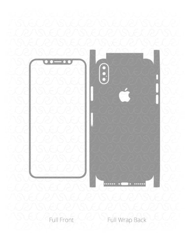 Apple iPhone X Vinyl Skin Cut File Template 2017