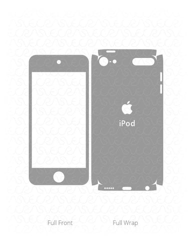 Apple iPod Touch 6th Generation Vinyl Skin Cut File Template 2017