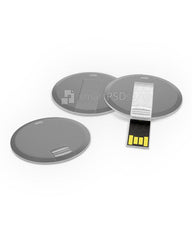 Circular Shape USB Flash Drive Print Design Mockup