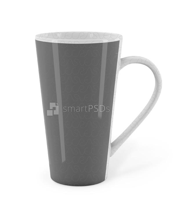 Cone Shape White Mug Design Mockup