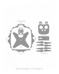 DJI Phantom 4 Advanced Drone Vinyl Skin Vector Cut File Template 2013