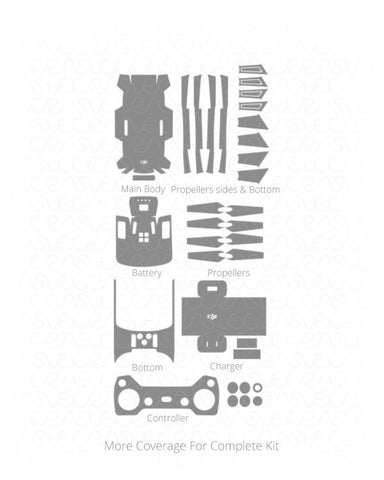 DJI Spark Drone Vinyl Skin Vector Cut File Template 2017