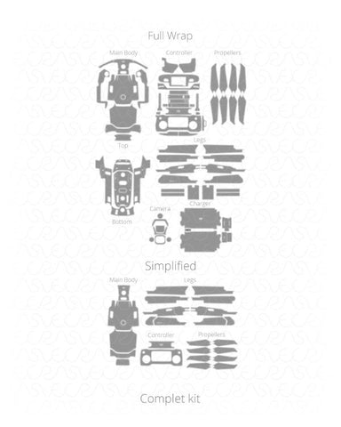 DJI Mavic 2 Pro Drone Vinyl Skin Vector Cut File Template 2018