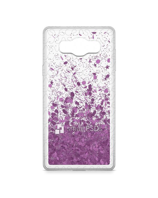 Samsung Galaxy A5 UV TPU Liquid Glitter Case Design Mockup