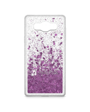 Samsung Galaxy A5 UV TPU Liquid Glitter Case Design Mockup