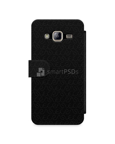 Samsung Galaxy J3 2016 2d Wallet Mobile Case Design Mockup 2016