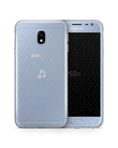 Samsung Galaxy J3 2017 Europe UV TPU Case Mockup Front-Back 2017