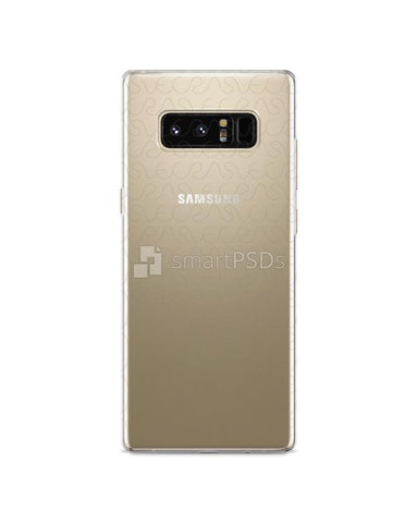 Samsung Galaxy Note 8 - UV PC Clear Mobile Case Design Mockup 2017