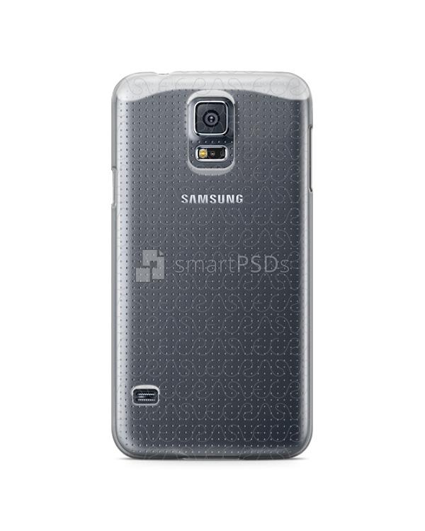 Samsung Galaxy S5- UV PC Clear Mobile Case Design Mockup 2014