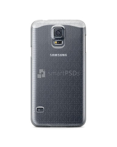 Samsung Galaxy S5- UV PC Clear Mobile Case Design Mockup 2014