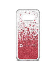 Samsung Galaxy S8 Plus UV TPU Liquid Glitter Case Design Mock-up