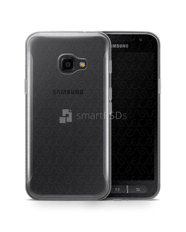 Samsung Galaxy XCover 4 UV TPU Clear Mobile Case Design Mockup