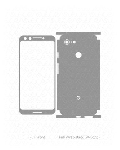 Google Pixel 3 Vinyl Skin Cut File Template 2018