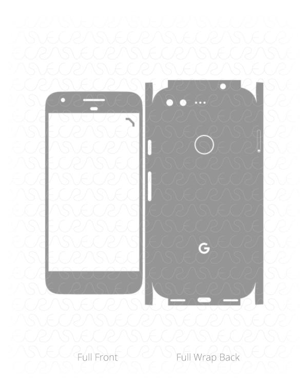 Google Pixel Skin Vector Cut File Template 2016