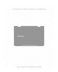 HP Spectre Pro X360 G2 Vinyl Skin Vector Cut File Template