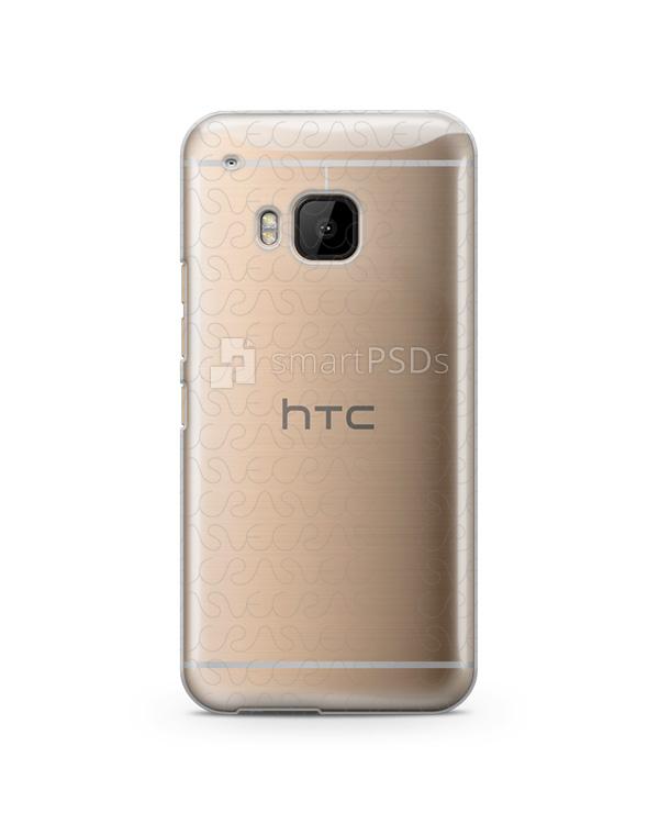 HTC One M9- UV PC Clear Mobile Case Design Mockup 2015