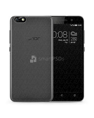 Huawei Honor 4X UV TPU Clear Case Design Mockup 2014 (Front-Back)