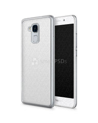 Huawei Honor 5C 2d PC ClearCase Design Mockup 2016 (Front-Back Angled)