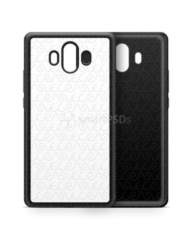 Huawei Mate 10 2d Rubber Flex Mobile Case Design Mockup 2017