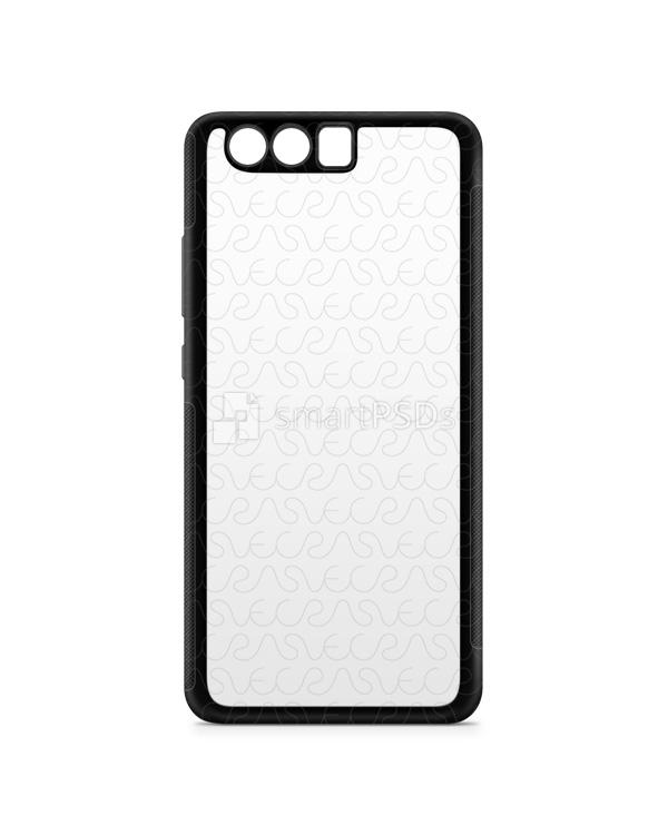 Huawei P10 2d Rubber Flex Mobile Case Design Mockup (Back) 2017