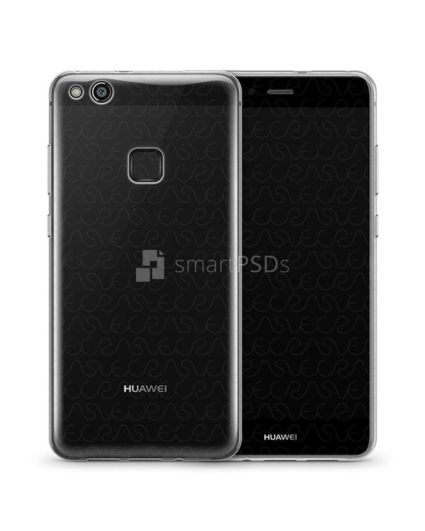 Huawei P10 Lite UV TPU Clear Mobile Case Design Mockup 2017