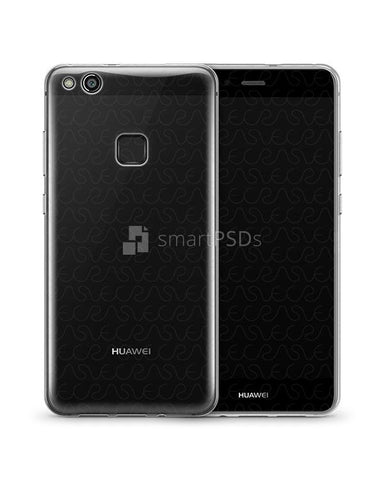 Huawei P10 Lite UV TPU Clear Mobile Case Design Mockup 2017