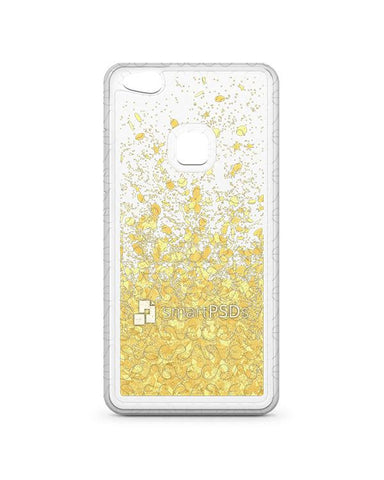 Huawei P10 Lite UV TPU Liquid Glitter Case Design Mockup