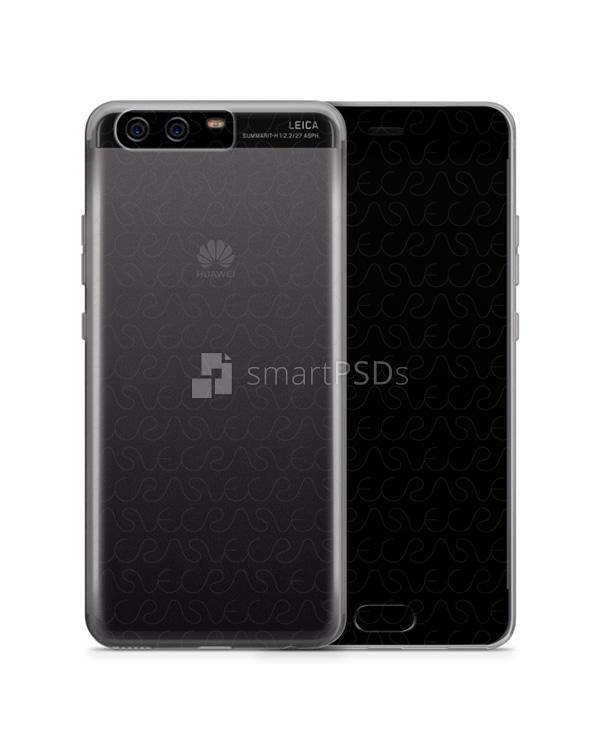 Huawei P10 UV TPU Clear Mobile Case Design Mockup