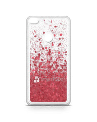 Huawei P8 Lite 2017 UV TPU Liquid Glitter Case Design Mockup 