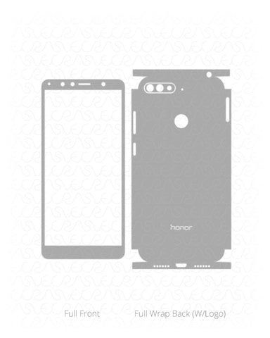Huawei Honor 7A Vinyl Skin Vector Cut File Template 2018