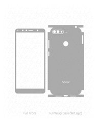 Huawei Honor 7A Vinyl Skin Vector Cut File Template 2018