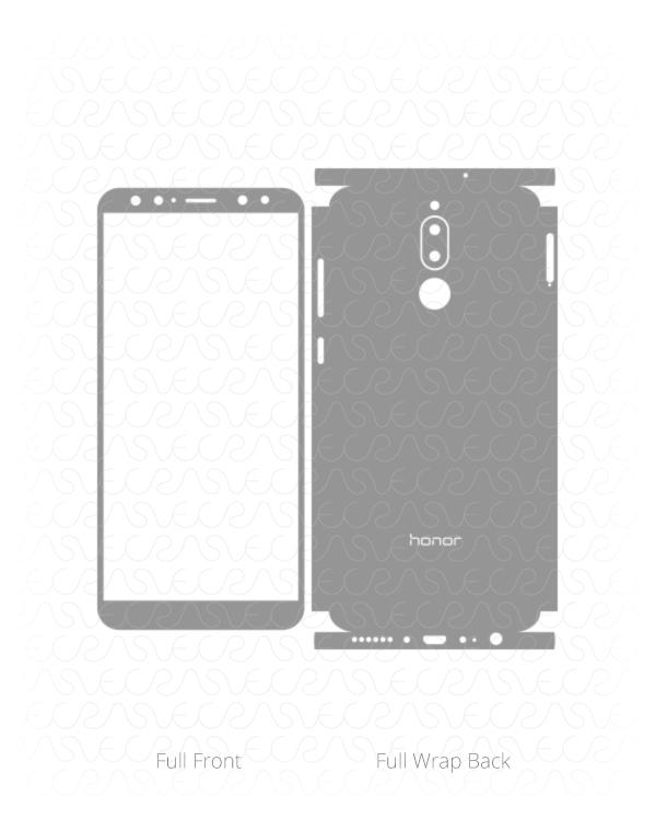 Huawei Honor 9i Vinyl Skin Vector Cut File Template 2017