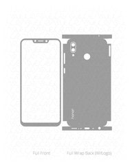 Huawei Honor Play Vinyl Skin Vector Cut File Template 2018