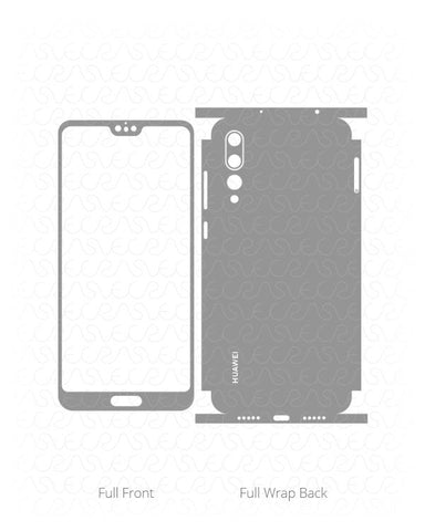 Huawei P20 Pro Vinyl Skin Vector Cut File Template 2018