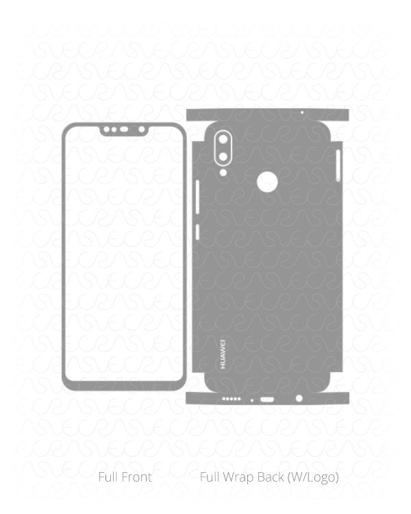 Huawei nova 3i Vinyl Skin Vector Cut File Template 2018