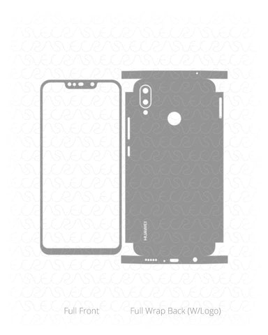 Huawei Nova 3i Vinyl Skin Vector Cut File Template 2018
