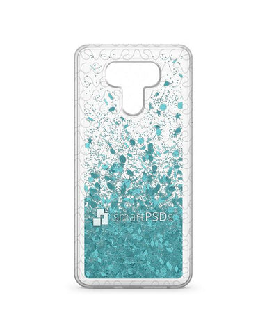 LG G6 UV TPU Liquid Glitter Case Design Mockup