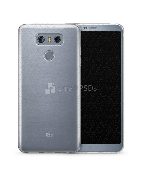 LG G6 UV TPU Clear Mobile Case Design Mockup 2017