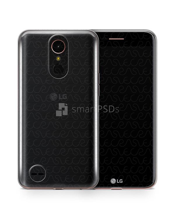 LG K10 2017 UV TPU Clear Mobile Case Design Mockup 2017