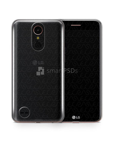 LG K10 2017 UV TPU Clear Mobile Case Design Mockup 2017