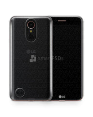 LG K10 2017 UV TPU Clear Mobile Case Design Mockup 2017